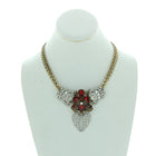 Garnet Crystal Collar Necklace