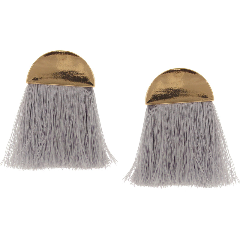 Sabina Cotton Thread Statement Earrings