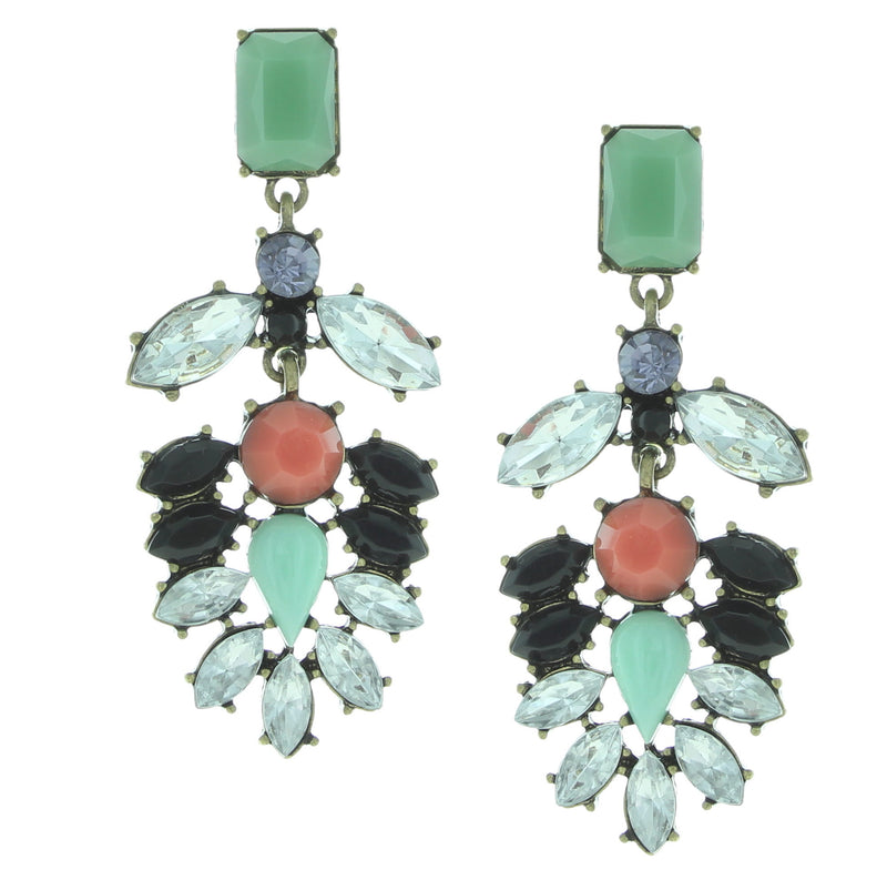 Lindsay Jeweled Chandelier Earrings