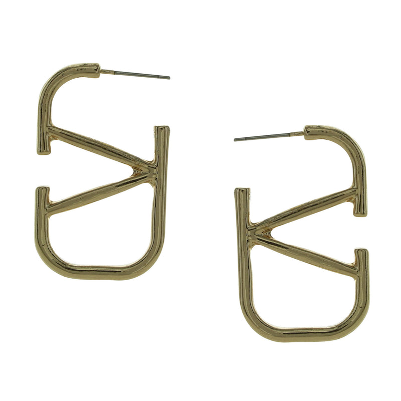 V Drop Earrings