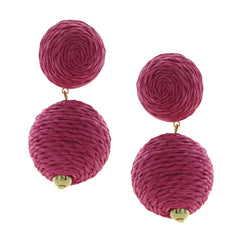 Gaby Raffia Earrings