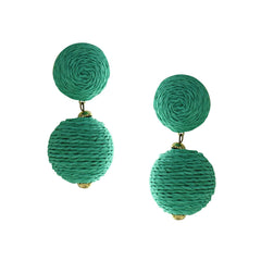 Gaby Raffia Earrings