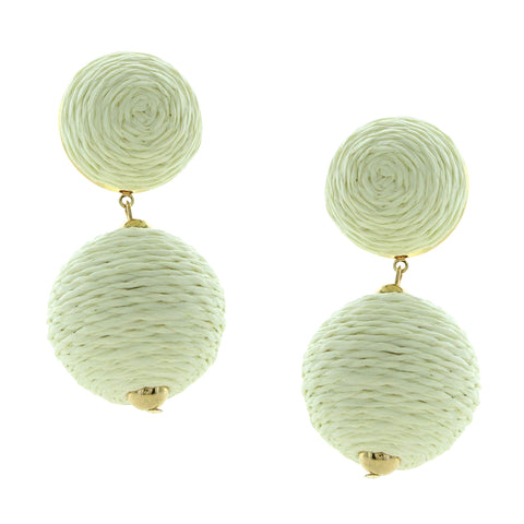 Gaby Raffia Earrings