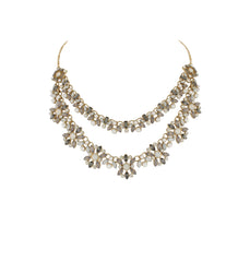 Double Strand Jeweled Necklace