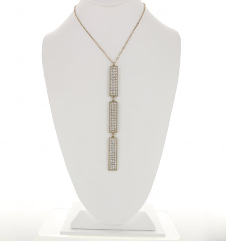 Audrina Shimmer Triple Pendant Necklace