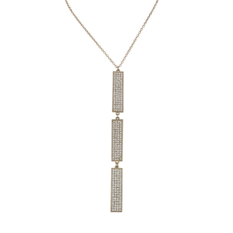 Audrina Shimmer Triple Pendant Necklace