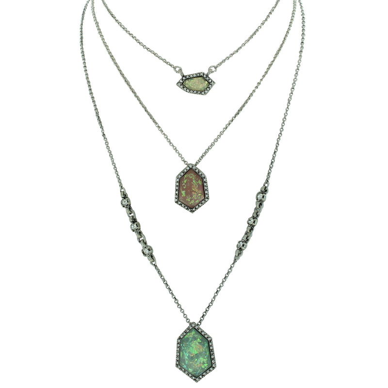 Alessia Multi Layer Stone Necklace