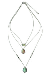 Alessia Multi Layer Stone Necklace