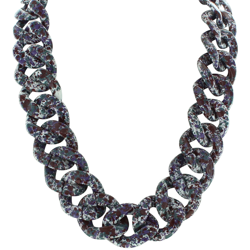 Amelia Speckled Link Necklace