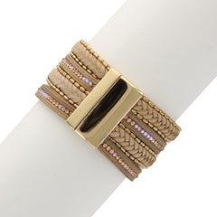 Braids and Beads Bracelet