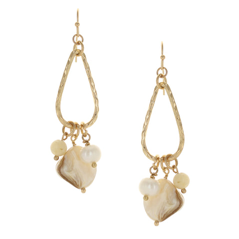Natural Element Mixed Pearl Earring