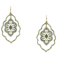 Blair Two-Tone Filigree Earrings