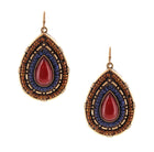 Bead Detailed Teardrop Earrings