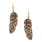 Feather Drop Earrings