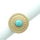 Medallion Stone Ring