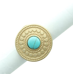 Medallion Stone Ring