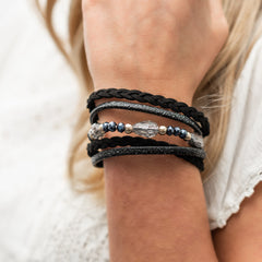Maggy Multi-Strand Shimmer Magnetic Clasp Bracelet