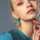 Jaila Resin Hoop Earrings
