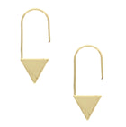 Janaya Shiny Triangle Hook Earrings