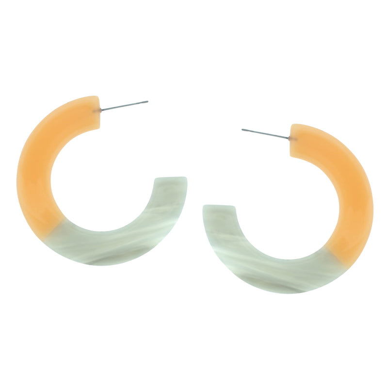 Drew Mixed C Hoop Earrings