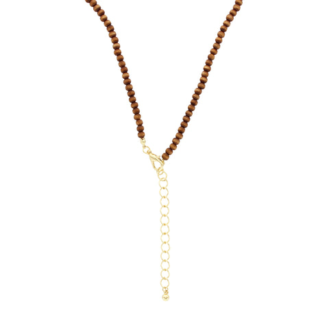 Glenna Seed Bead Tassel Necklace