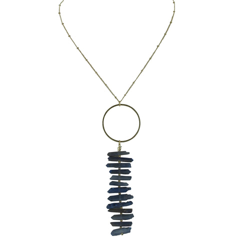 Delila Pendant Stone Necklace