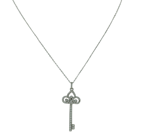 Verona Rhinestone Key Necklace