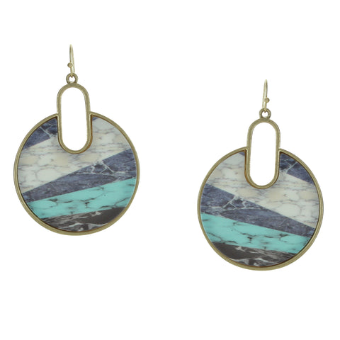 Tia Multi-Color Drop Earrings